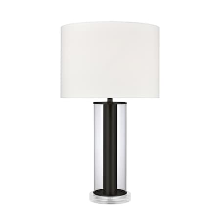 Tower Plaza 26'' High 1-Light Table Lamp - Clear